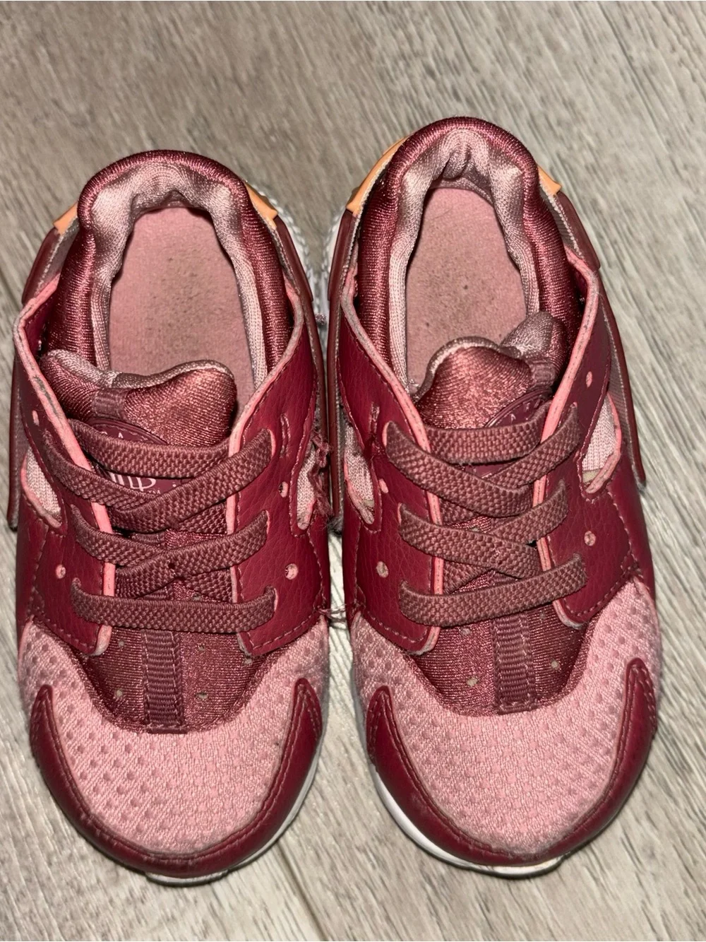 Nike Hurache Run TD Girls Shoes Wine Pink Sneakers 704952-604 sz 7